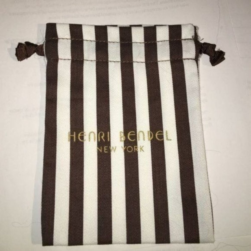 Henri Bendel small classic brown striped Dust bag